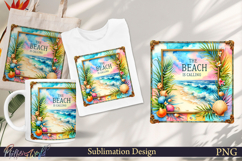 Funny Quote Sublimation | Summer | the beach is calling Product Image 1