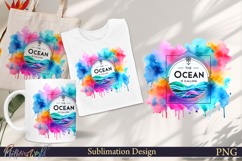 Funny Quote Sublimation | Summer | the ocean is calling Product Image 1