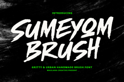 Sumeyom Gritty Urban Handmade Brush Font Product Image 1
