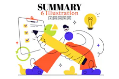 6 Summary Vector Illustration Product Image 1