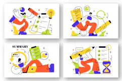 6 Summary Vector Illustration Product Image 2