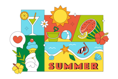 10 Summer Vacation Illustration Product Image 4