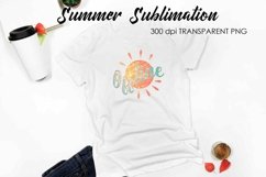 Summer Sublimation | Summer Vibes PNG | T-Shirt Design v.1 Product Image 1