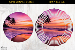 Ocean Paradise Wind Spinner Sublimation Design Product Image 1