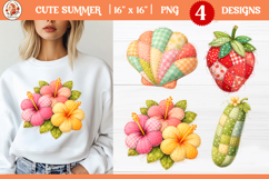 Whimsical Tropical Patchwork PNG Product Image 1
