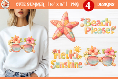 Cute Summer Patchwork Beach Sublimation Product Image 1