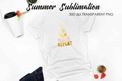 Summer Sublimation | Summer Vibes PNG | T-Shirt Design v.2 Product Image 1
