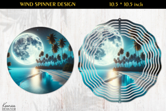 Ocean Paradise Wind Spinner Sublimation Design Product Image 1