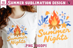 Summer sea Sublimation |Summer Nights, beach quote Product Image 1