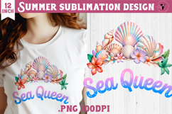 Summer sea Sublimation | Sea Queen, beach quote Product Image 1