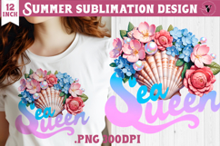 Summer sea Sublimation | Sea Queen, beach quote Product Image 1