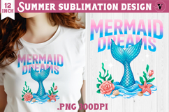 Summer sea Sublimation | Mermaid dreams, beach quote Product Image 1