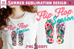 Summer sea Sublimation | Flip, Flop season, beach quote Product Image 1