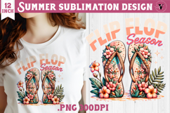 Summer sea Sublimation | Flip, Flop season, beach quote Product Image 1