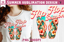 Summer sea Sublimation | Flip, Flop season, beach quote Product Image 1