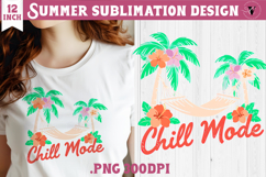 Summer sea Sublimation | Chill mode, beach quote Product Image 1