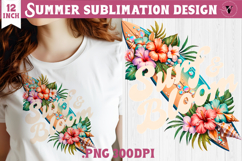Summer sea Sublimation | Surf &amp; bloom, beach quote Product Image 1