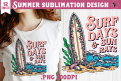 Summer sea Sublimation | Surf days &amp; sun rays, beach quote Product Image 1