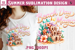Summer sea Sublimation | Beach day magic, beach quote Product Image 1
