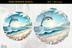 Ocean Paradise Wind Spinner Sublimation Design Product Image 1