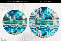 Ocean Paradise Wind Spinner Sublimation Design Product Image 1
