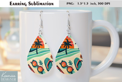 Cute Summer Vibes Earrings | Sunset Teardrop Earring Design Product Image 1