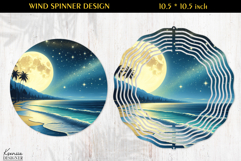 Ocean Paradise Wind Spinner Sublimation Design Product Image 1
