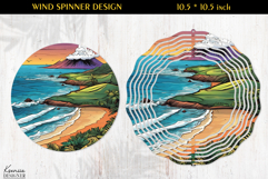 Ocean Paradise Wind Spinner Sublimation Design Product Image 1