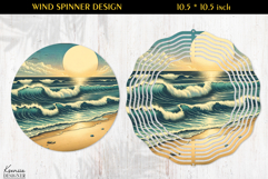 Ocean Paradise Wind Spinner Sublimation Design Product Image 1