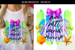 Sun Salt Sand Sunrise |Brush Strokes |Summer T-shirt Product Image 1