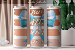 Summer Vibes|Positive Quotes |Seashell Tumbler Sublimation Product Image 1