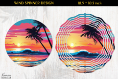 Ocean Paradise Wind Spinner Sublimation Design Product Image 1