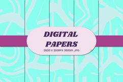 Summer Abstract 17 Mint Digital Paper Background Product Image 1