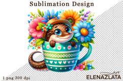 Cute sea animal, summer animal sublimation clipart Product Image 1