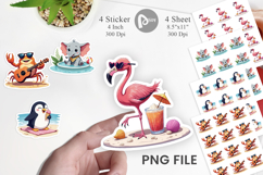 Summer Animals Sticker Product Image 1