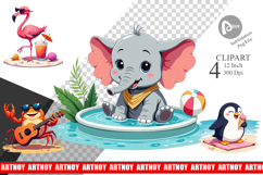 Summer Animals Clipart Product Image 1