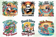 Summer Animal Bundle Clipart Product Image 3