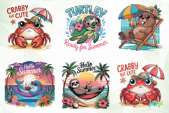 Summer Animal Bundle Clipart Product Image 2
