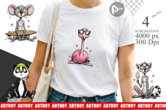 Summer Animal Sketch Party Sublimation Product Image 1