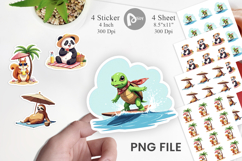 Summer Animals Sticker Product Image 1