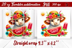 Summer Animals tumbler | Animals with glitter Product Image 1