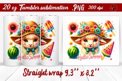 Summer Animals tumbler | Animals with glitter Product Image 1