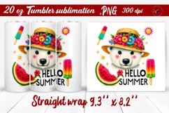 Summer Animals tumbler | Animals with glitter Product Image 1
