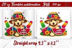 Summer Animals tumbler | Animals with glitter Product Image 1
