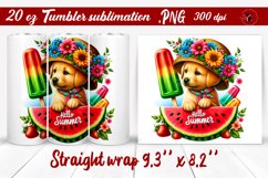 Summer Animals tumbler | Animals with glitter Product Image 1