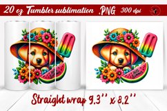 Summer Animals tumbler | Animals with glitter Product Image 1