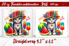 Summer Animals tumbler | Animals with glitter Product Image 1