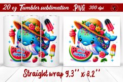 Summer Animals tumbler | Animals with glitter Product Image 1