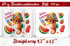 Summer Animals tumbler | Animals with glitter Product Image 1
