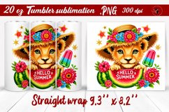 Summer Animals tumbler | Animals with glitter Product Image 1